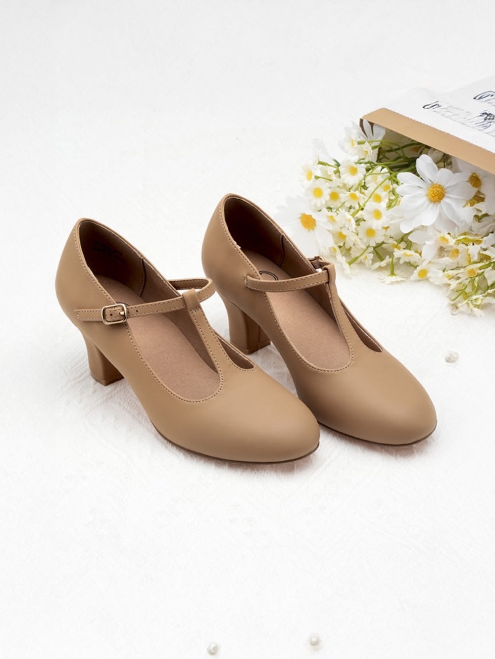 Stelle T-Strap Character Shoes with 2.5" Heel